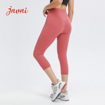 China 80%Nylon Women Yoga Workout capris Leggings Tights With Waist Pocket for sale