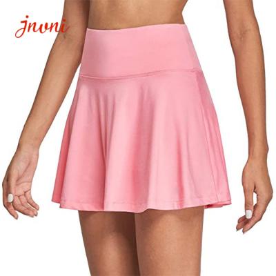 China Women Double Layer 2 In 1 High Waisted Tennis Skirt 250gsm With Inside Pockets for sale