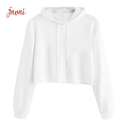 China 100% Cotton Women Crop Top Hoodie 300gsm Woman Sweatshirt for sale