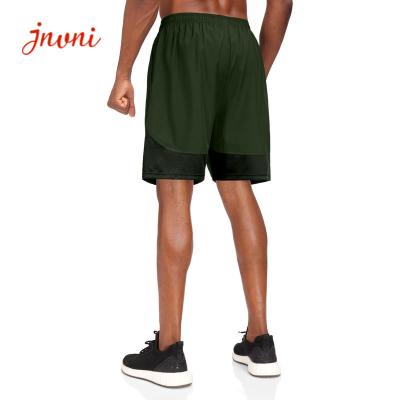 China Gym Loose Fit 100gsm Men'S Workout Shorts Lightweight Running Shorts Woven 7 Inch for sale