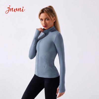 China Front Zipper Women Yoga Jacket for sale