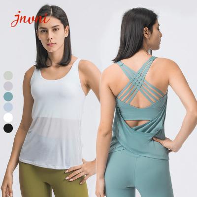 China Short Sleeve Breathable Women Yoga Shirts Exercise Shirts Quick Dry for sale