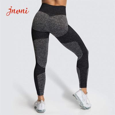 China Women Seamless Black High Waist Fitness Pants Recycled Plastic Leggings for sale