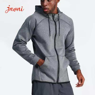 China Mens Activewear Tops Full Zip Athletic Hoodies Muscle Sweatshirt for sale