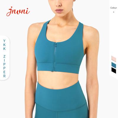 Chine Soutien-gorge arrière de gymnase de coureur de soutiens-gorge de sports de Front Zipper Push Up Yoga de femmes de forme physique à vendre