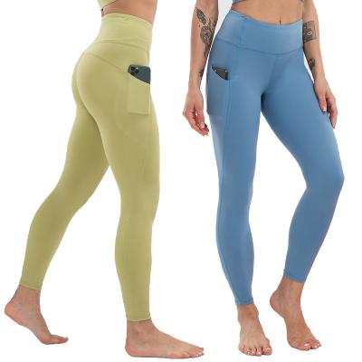 China Nude Feeling 210gsm Workout Leggings Tights Activewear Leggings with pocket for sale