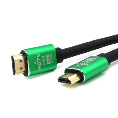 China HDTV COMPUTER Cable 4K 2.0 Metal Plug Green Cable For Monitor Projector Computer Laptop HDTV PS5 for sale