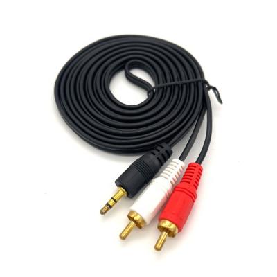 China Camera 3.5mm to 2RCA AV Cable Stereo Audio Cable for sale