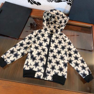 China Hot Selling Toddler Pattern Boys Zipper Hooded Kids Anti-wrinkle Good Quality 5 Star Tops for sale