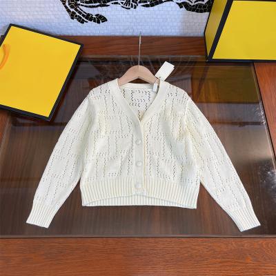 China Anti-shrink cardigan children's cotton fashion embroidery equipment Autumn Style Wear Outside Autumn spring sweater for sale