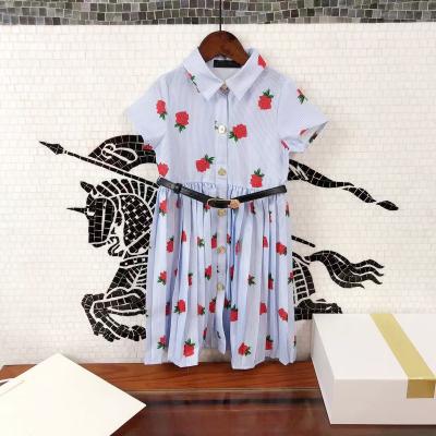 China 2021 New Summer Breathable European American Girl Style Girls Cotton Sleeveless Dress for sale