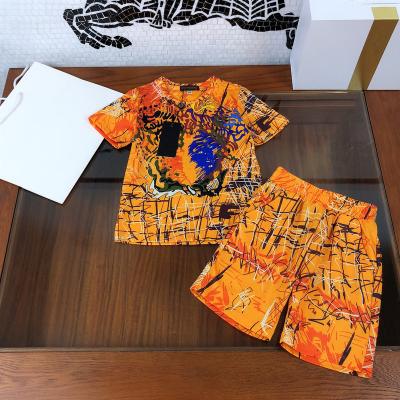 China Promotional Style Lolita Style Kids Shorts Good Quality Custom Made Tracksuit For Men's Shorts Suit Set Summer Two Piece Suit for sale