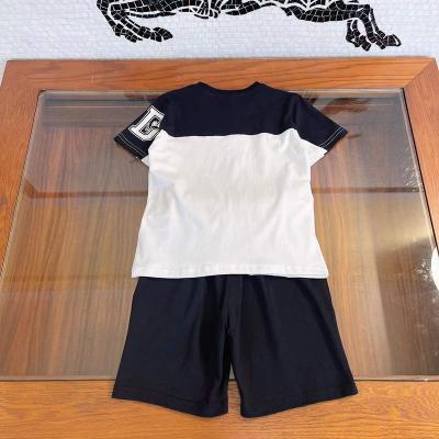 China New European American Safari Style Cotton Alien Style Handsome Summer Clothes Children's Boys Short Sleeve Suit for sale