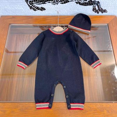 China 100% cotton baby clothes autumn and winter sets newborn men and women baby sweater knit onesie princess for one hundred days a month ha YI for sale