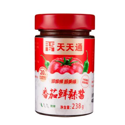 China Chinese Factory Manufacturer Tomato Paste Bottled Spicy Taste Tomato Sauce for sale