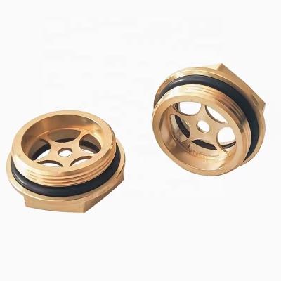 China Building Material Stores Factory Core Product Full Brass Hexagon Insulate Oil Sight Glass Level Gauge Explosion Proof M27x1.5 for sale