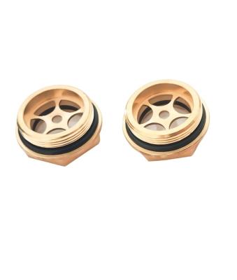 China Building Material Stores Yuqi Produces Normal M16 Brass Oil Level To M42 Thread External Brass Air Compressor Oil Level Sight Indicators for sale