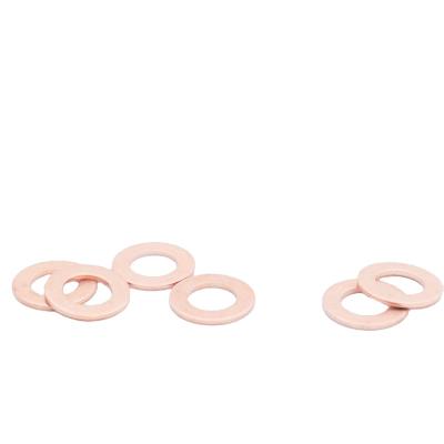 China China Factory Wholesale High Quality Copper Gasket Flat Size M8X14X1 for sale