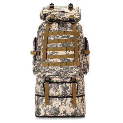 China 2022 Hot Sale Large Capacity Waterproof Camouflage Hiking Rucksack Bag Tactical Carry Backpacks Best Hiking Camping Hunting Traveling for sale