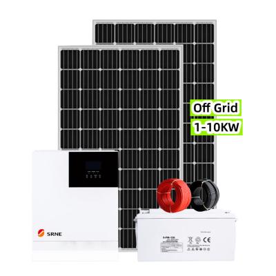 China Full Set Off Grid Tied Kit 1KW 3KW 5kKW 8KW 10KW Home Use Solar Power Energy Storage System For Home for sale