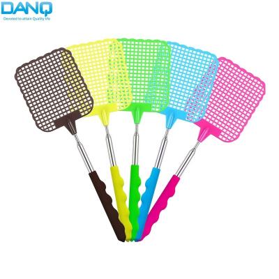 China DANQ TFS01 Durable Fly Swatter Retractable Plastic Extendable Fly Catcher Telescopic Insect Pest Control for sale