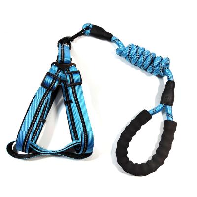 China XG6027 Reflective Dog Leash Wholesale Prevent Squeezing Dog Leash Nylon Night Reflective Dog Leash for sale