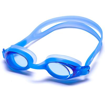 China Durable Anti Fog Goggles Swimming Transparent Lens Swimming Goggles Silicone Material For Adult for sale