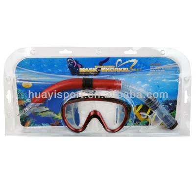 China Wide View Water Sports Swimming Snorkeling Equipment Equipment PVC Mask Snorkeling Training for sale