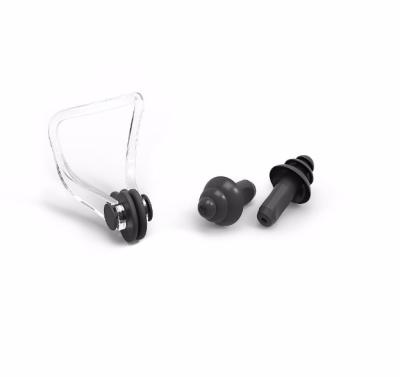 China Swimming Nose Clip Waterproof Custom Silicone Earplugs Under Water Earplugs Nose Clip Set for sale