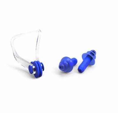 China Waterproof Waterproof Custom Logo Printed Comfortable Soft Clip Silicone Earplug Ear Plug Swimming Swimming Set for sale