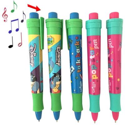 China LOGO Custom Advertising Creative Voice Cartoon Promotional Sound Pen Talking Music Pen Music Pen Audio Recorder Pen for sale