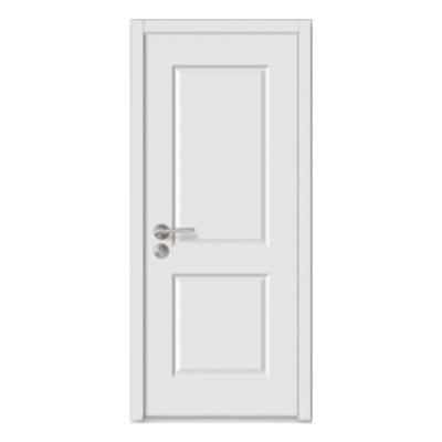 China HJ-0600 Modern High Security Primer White Panel Door Paint Freestanding Solid Color Interior Door à venda