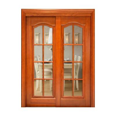 China Best Selling Sound Insulation Durable Interior Solid Timber Walnut Wooden Door Design for sale