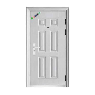 China Anti-theft indoor sound insulation reinforced steel door durable wooden steel door entrance security door for sale