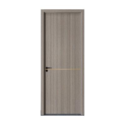 China Waterproof Modern Free Painted Flush Laminate Board Wood Grain Texture Zero Wood Door for sale