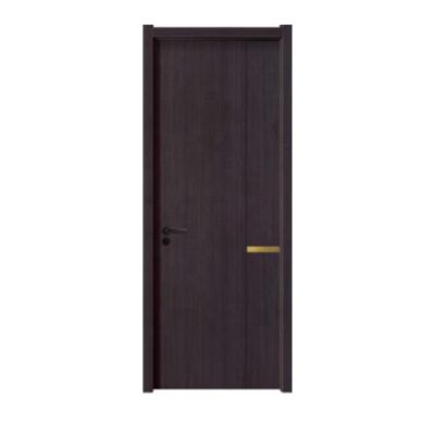 China Waterproof Acoustic Wood Veneer Interior Bedroom Panel Melamine Timber Insulation Wooden Door for sale