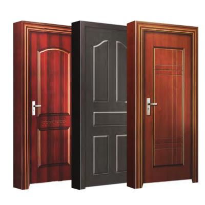 China Modern Steel Metal Door Panel Sound Insulation Entry America Door Modern Steel Wood Door for sale