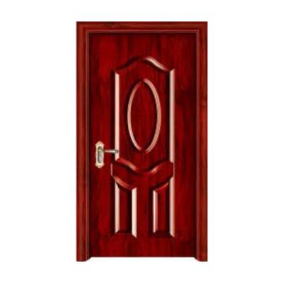 China Sound Insulation Prehung America Steel Door Power Cladding Panel Metal Moisture Resistant Steel Wood Door for sale