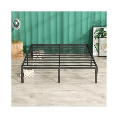 China Wholesale Modern Design Cheap High Quality Carbon Steel Widely Used Storage Slats Bed Frame Platform Bed for sale