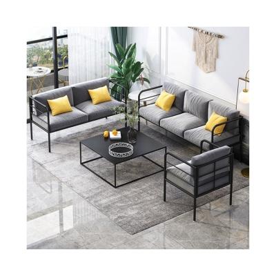 China Modern Home Metal Frame Sofa Luxury Sofas Removable Cover Furniture Velvet Fabric Couch Set Living Room Fabric for sale