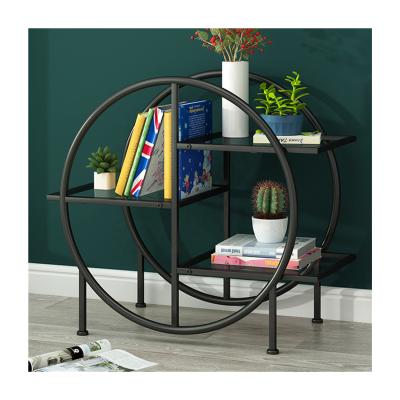 China (Other) Hot Selling Cheap RTS Customized Size Adjustable Living Wall Mounted Round Shelf Book Cabinet for sale