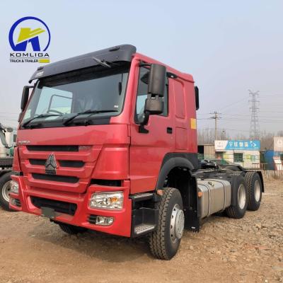 China 6X4 rueda motriz utilizada Sinotruk HOWO 10 ruedas de remolque de la cabeza del remolque camión con cabina de A / C en venta