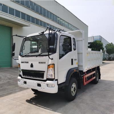 China Sinotruk HOWO 4X4 dumptruck 3 ton 2 ton 5 ton met 4,2 ton achteras en prestaties Te koop