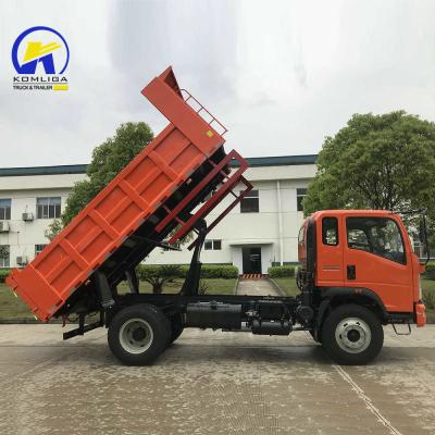 China 1-10 ton laadgewicht HOWO 4X2 Mini Truck Light Duty Dump Truck Euro II Emission Te koop