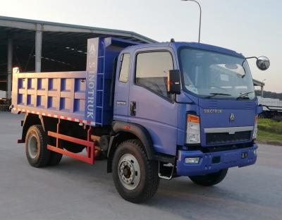 China Red Sinotruk HOWO 4X2 Mini Truck Cargo Dump Truck for Small Load Transportation for sale