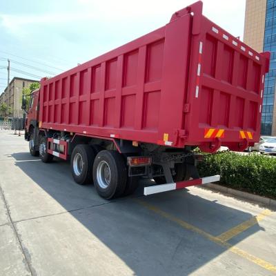 China 351-450hp HOWO 8X4 Heavy Duty Dumper with 12 Wheels and 300L Fuel Tanker for sale