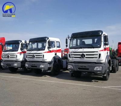 Κίνα 375 HP Beiben 6X4 Tractor Head Truck με 90 μονοκατευθυνόμενο πέμπτο τροχό προς πώληση