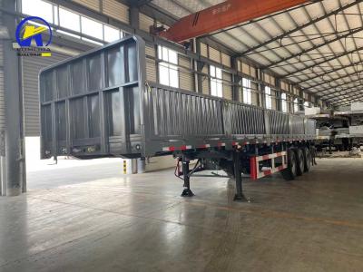 China Container Lock 40ton 3 Axles 4 Axles Side Wall Semi Trailer with Twist Locks Optional for sale