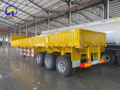 China Side Wall Semi Trailer Cargo Trailer with LED Light and Steel Material for sale