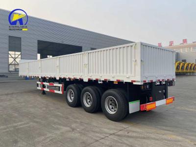 China 40-100 Tons Used / Cargo Side Wall Fence Semi Trailer with 12 Tire Number and Product for sale